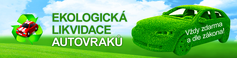 Ekologická likvidace autovraků u nás vždy zdarma a dle zákona 