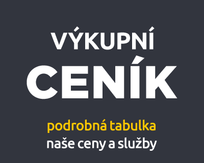 Podrobný výkupní ceník - ceny a služby