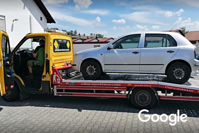 Odtah vozidla v objednaném termínu Automobil na odtahovce